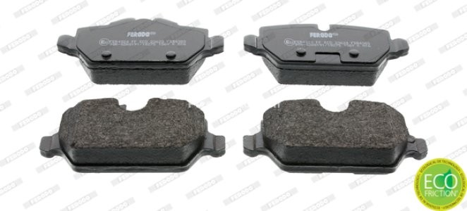 Set placuțe frână FERODO, spate, pentru: MINI COUNTRYMAN (R60), PACEMAN (R61) 1.6/1.6D/2.0D 08.10-10.16