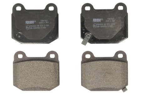 Set placuțe frână FERODO, spate, pentru: MITSUBISHI LANCER VI, LANCER VII; NISSAN 350Z, SKYLINE; SUBARU BRZ, IMPREZA, WRX 2.0-4.5 01.98-