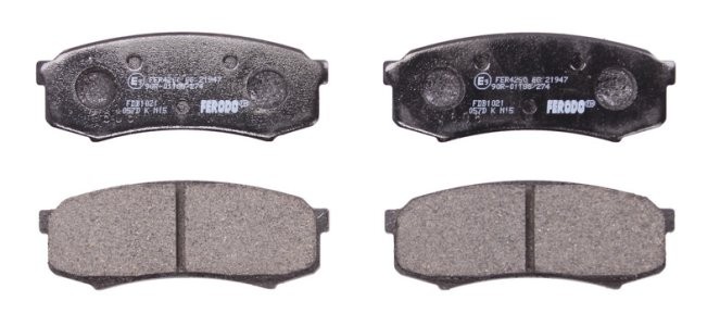 Set placuțe frână FERODO, spate, pentru: MITSUBISHI PAJERO IV; TOYOTA 4 RUNNER IV, 4 RUNNER V, AVALON, FJ CRUISER, LAND CRUISER, LAND CRUISER 100, LAND CRUISER 80 2.4-4.7 11.84-