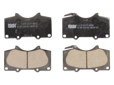 Set placuțe frână FERODO, față, pentru: MITSUBISHI PAJERO IV; TOYOTA 4 RUNNER IV, 4 RUNNER V, FJ CRUISER, FORTUNER, HILUX VII, HILUX VIII, LAND CRUISER 2.4D-5.7 02.99-