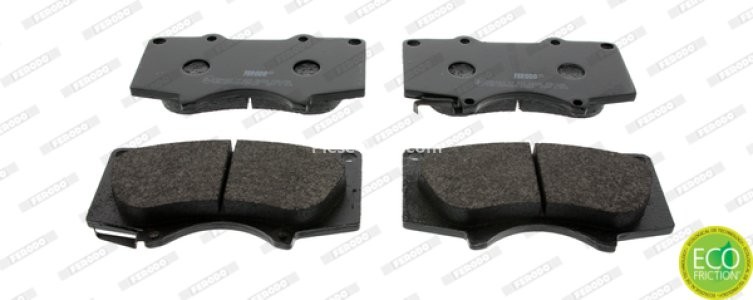 Set placuțe frână FERODO, față, pentru: MITSUBISHI PAJERO IV; TOYOTA 4 RUNNER IV, 4 RUNNER V, FJ CRUISER, FORTUNER, HILUX VII, HILUX VIII, LAND CRUISER 2.4D-5.7 02.99-