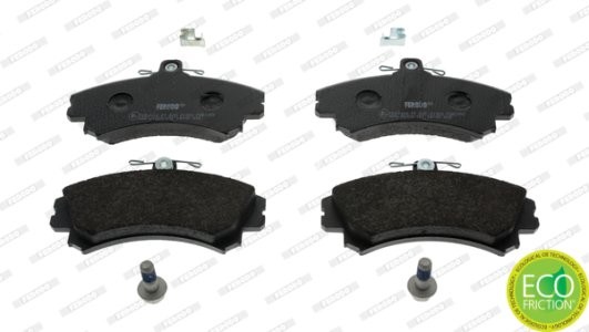 Set placuțe frână FERODO, față, (cu suruburi de ghidare), pentru: VOLVO S40 I, V40; MITSUBISHI CARISMA, COLT CZC VI, COLT VI, SPACE STAR 1.1-2.0 05.95-06.12