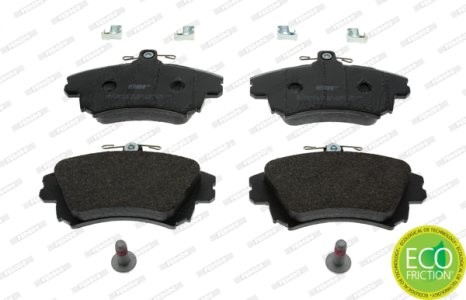 Set placuțe frână FERODO, față, pentru: VOLVO S40 I, V40; MITSUBISHI CARISMA, COLT CZC VI, COLT VI 1.1-2.7D 05.95-06.12