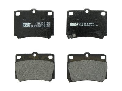 Set placuțe frână FERODO, spate, pentru: MITSUBISHI PAJERO SPORT I, PAJERO SPORT II, PAJERO SPORT III 2.4D/2.5D/3.0 11.98- 3