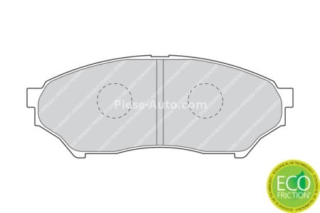 Set placuțe frână FERODO, față, pentru: MITSUBISHI PAJERO JUNIOR I, PAJERO MINI I, PAJERO PININ I 0.7-2.0 10.94-06.07