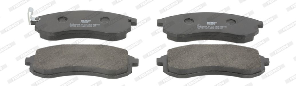 Set placuțe frână FERODO, față, pentru: MITSUBISHI L200 2.0-2.8D 01.96-12.07