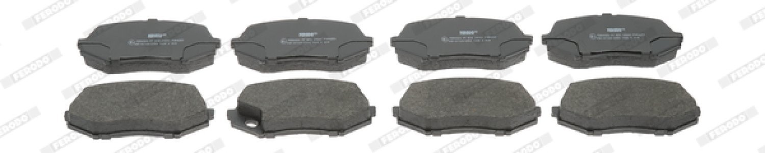 Set placuțe frână FERODO, față, pentru: TOYOTA AYGO; MITSUBISHI CANTER (FB7, FB8, FE7, FE8) VII 1.0-4.9D 10.01-