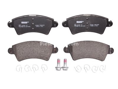 Set placuțe frână FERODO, față, (cu suruburi de ghidare), pentru: PEUGEOT 206, 306 1.6-2.0D 05.93-09.09