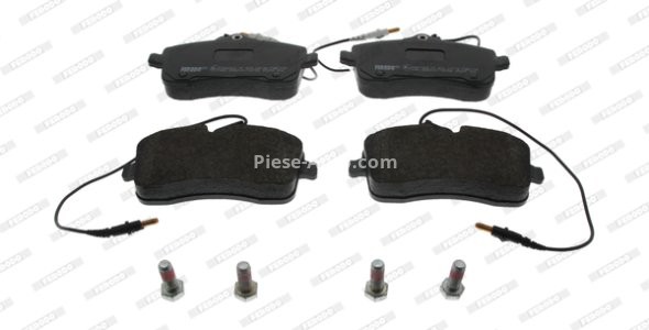 Set placuțe frână FERODO, față, (cu suruburi de ghidare), pentru: PEUGEOT 407 1.6D-2.0D 03.04-02.11
