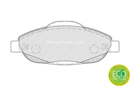 Set placuțe frână FERODO, față, (cu suruburi de ghidare), pentru: PEUGEOT 3008, 308, 308 I, 308 I/KOMBI, 408 1.2-2.0D 09.07- 3