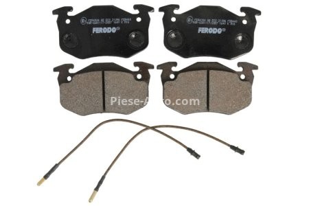 Set placuțe frână FERODO, față, pentru: PEUGEOT 205 I, 205/HATCHBACK, 309 I, 309 II; RENAULT 5, CLIO I, RAPID/MINIVAN, SUPER 5 1.0-1.9D 01.72-09.98