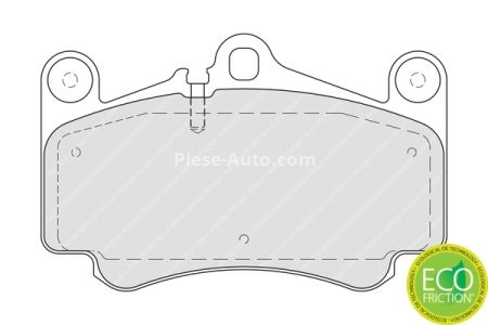 Set placuțe frână FERODO, față, pentru: PORSCHE 911, 911 TARGA, CARRERA GT 3.4-5.7 08.97-12.12 3