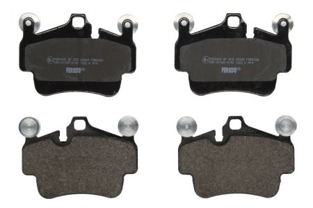 Set placuțe frână FERODO, față, pentru: PORSCHE 911, 911 TARGA, BOXSTER, BOXSTER SPYDER, CAYMAN 2.9-3.8 07.04-06.13