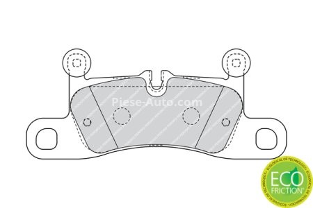 Set placuțe frână FERODO, spate, pentru: PORSCHE 911, 911 TARGA, BOXSTER SPYDER, CAYENNE; VW TOUAREG 2.9-4.8 01.10-