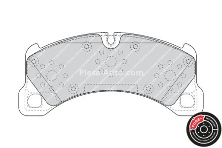 Set placuțe frână FERODO, spate, pentru: PORSCHE 718 BOXSTER, 718 BOXSTER SPYDER, 718 CAYMAN, BOXSTER, CAYMAN 2.0-4.0 11.04-