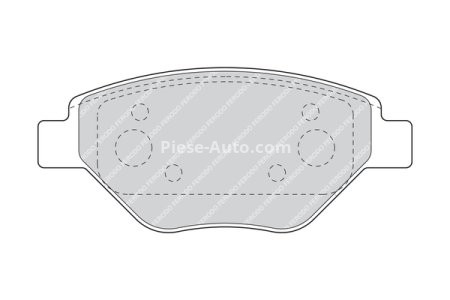 Set placuțe frână FERODO, față, pentru: RENAULT MEGANE II 1.4 11.02- 3