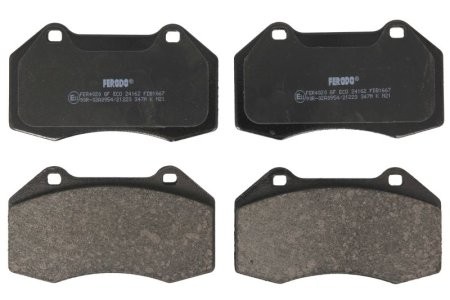 Set placuțe frână FERODO, față, pentru: RENAULT CLIO III, MEGANE II 2.0/2.0D 05.04-12.14