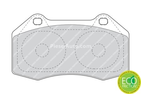 Set placuțe frână FERODO, față, pentru: RENAULT CLIO III, MEGANE II 2.0/2.0D 05.04-12.14