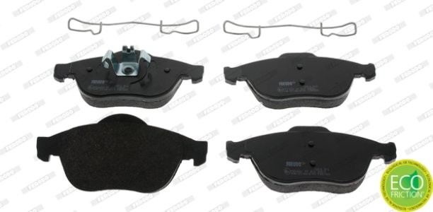 Set placuțe frână FERODO, față, pentru: RENAULT GRAND SCENIC II, SCENIC II 1.4-2.0D 06.03-07.10