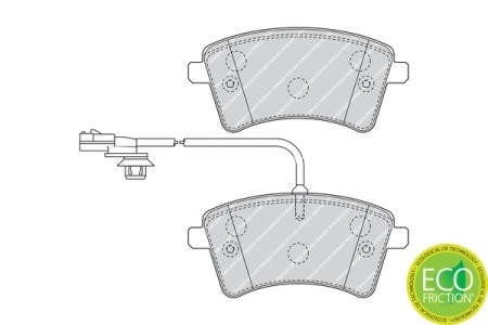 Set placuțe frână FERODO, față, pentru: RENAULT KANGOO BE BOP, KANGOO EXPRESS, KANGOO II 1.2-Electric 02.08- 3