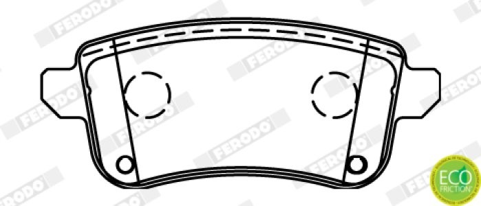 Set placuțe frână FERODO, spate, pentru: RENAULT CAPTUR II, CLIO V, FLUENCE, GRAND SCENIC III, MEGANE, MEGANE III, MEGANE IV, SCENIC III 1.0-Electric 11.08-