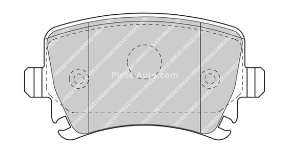 Set placuțe frână FERODO, spate, pentru: SEAT EXEO, EXEO ST, LEON, LEON SC, LEON ST, LEON/HATCHBACK, TOLEDO III; SKODA OCTAVIA II, OCTAVIA III 1.2-6.0ALK 02.03-
