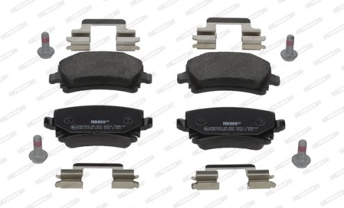 Set placuțe frână FERODO, spate, pentru: SEAT EXEO, EXEO ST, LEON, LEON SC, LEON ST, LEON/HATCHBACK, TOLEDO III; SKODA OCTAVIA II, OCTAVIA III 1.2-6.0ALK 02.03-