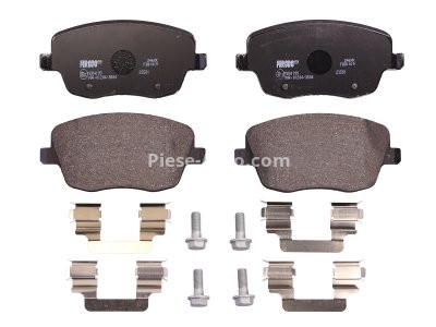 Set placuțe frână FERODO, față, (cu piulita de actionare), pentru: SEAT CORDOBA, IBIZA III; SKODA FABIA I, FABIA II, ROOMSTER, ROOMSTER PRAKTIK; VW POLO, POLO IV 1.2-2.0 12.99-