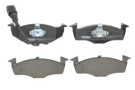 Set placuțe frână FERODO, față, pentru: SKODA FABIA I, FABIA I PRAKTIK, FABIA II, ROOMSTER PRAKTIK; VW POLO 1.0-2.0 08.99-05.15