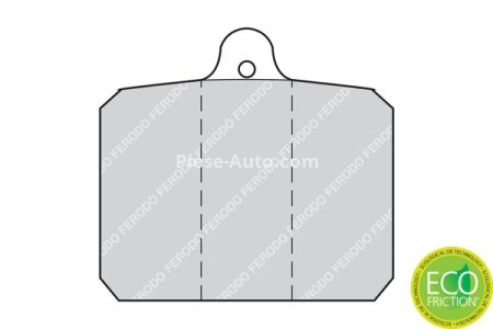Set placuțe frână FERODO, față, pentru: SKODA 105,120 1.0/1.2 08.76-12.90 3