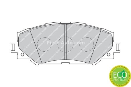 Set placuțe frână FERODO, față, pentru: SUBARU TREZIA; TOYOTA ALLION II, AURIS, COROLLA, MATRIX, NOAH/VOXY, PREMIO, PRIUS PLUS, RAV 4 III, URBAN CRUISER, VERSO S 1.3-2.2D 02.06- 3