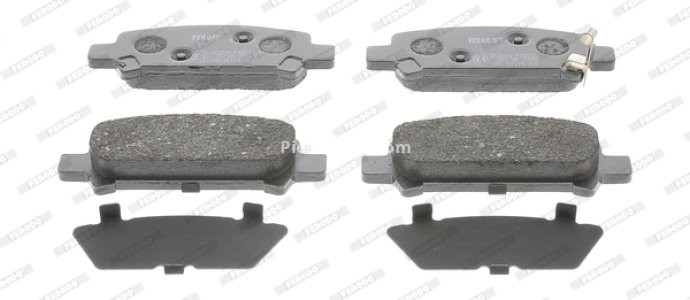 Set placuțe frână FERODO, spate, pentru: SUBARU FORESTER, IMPREZA, LEGACY III, LEGACY IV, OUTBACK 1.5-3.0 03.94-12.09