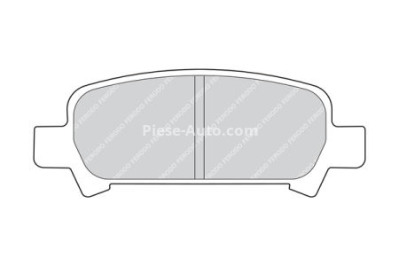 Set placuțe frână FERODO, spate, pentru: SUBARU FORESTER, IMPREZA, LEGACY III, LEGACY IV, OUTBACK 1.5-3.0 03.94-12.09 3