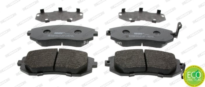 Set placuțe frână FERODO, față, (fără accesorii), pentru: SUBARU BRZ, FORESTER, IMPREZA, LEGACY IV, LEGACY V, OUTBACK, XV; TOYOTA GR 86, GT 86 1.5-3.0 12.00-