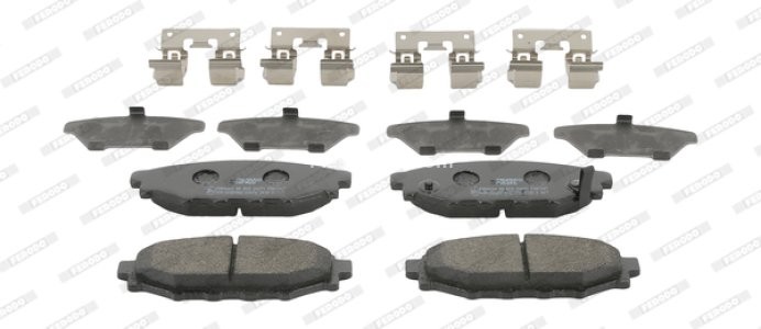 Set placuțe frână FERODO, spate, pentru: SUBARU BRZ, FORESTER, IMPREZA, LEGACY IV, LEGACY V, OUTBACK, WRX, XV; TOYOTA GT 86 1.5-3.6 09.03-