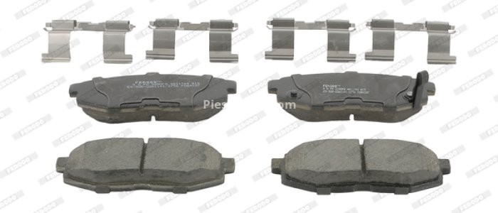 Set placuțe frână FERODO, spate, pentru: SUBARU BRZ, FORESTER, LEGACY V, OUTBACK, TRIBECA; TOYOTA GT 86 2.0-3.6 01.05-