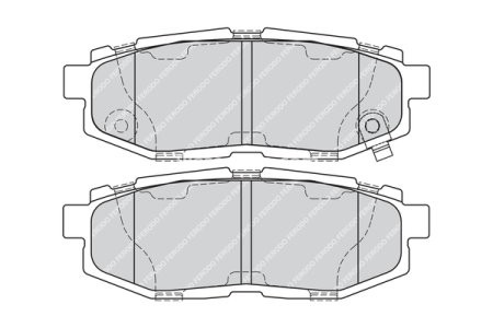 Set placuțe frână FERODO, spate, pentru: SUBARU BRZ, FORESTER, LEGACY V, OUTBACK, TRIBECA; TOYOTA GT 86 2.0-3.6 01.05- 3