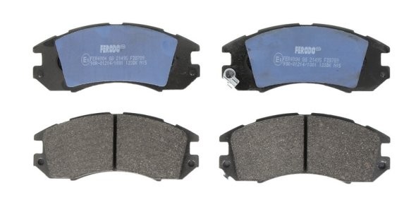 Set placuțe frână FERODO, față, pentru: SUBARU IMPREZA, LEGACY I, LEGACY II 1.6-2.5 01.89-12.00