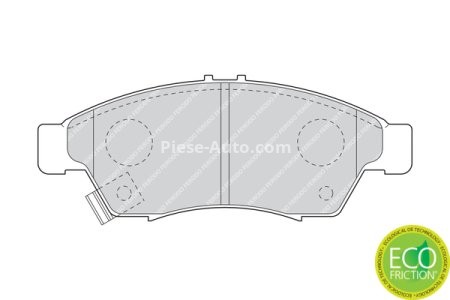 Set placuțe frână FERODO, față, pentru: SUZUKI LIANA 1.3-2.3 07.01- 3