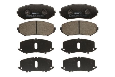 Set placuțe frână FERODO, față, pentru: SUZUKI GRAND VITARA I, GRAND VITARA II 1.6-3.2 03.98-
