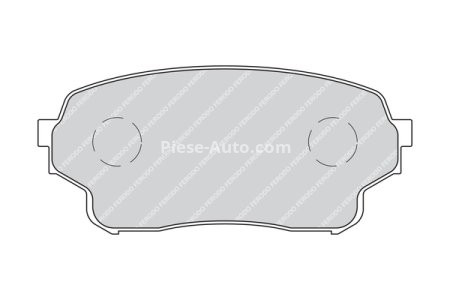 Set placuțe frână FERODO, față, pentru: SUZUKI GRAND VITARA I, GRAND VITARA II, XL-7 1.6-2.7 02.01-02.15 3