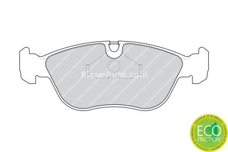 Set placuțe frână FERODO, față, pentru: VOLVO 850, C70 I, S70, V70 I 2.0-2.5D 06.91-10.05