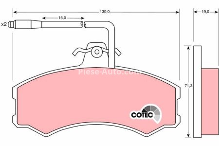 Set plăcuțe frână TRW, față (cu accesorii; cu șuruburi de ghidare etrier frână), pentru: ALFA ROMEO AR 6; CITROEN C25; FIAT DUCATO, TALENTO; PEUGEOT J5 1.8-2.5D 09.81-03.94