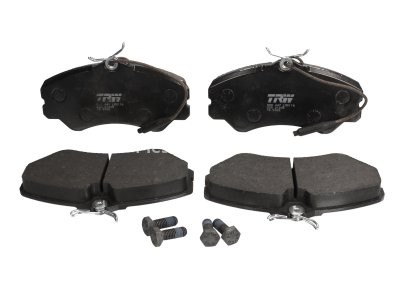 Set plăcuțe frână TRW, față (cu accesorii; cu șuruburi de ghidare etrier frână), pentru: ALFA ROMEO AR 6; CITROEN C25; FIAT DUCATO; PEUGEOT 405 II/KOMBI, J5 1.8-2.5D 09.81-12.95