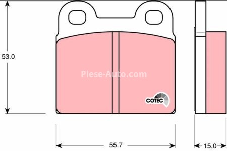 Set plăcuțe frână TRW, spate, pentru: ALFA ROMEO SPIDER; MASERATI BITURBO; OPEL KADETT A, KADETT B, VECTRA B; SAAB 90, 900 I, 9000, 99; VW GARBUS 1.0-2.6 09.62-07.03