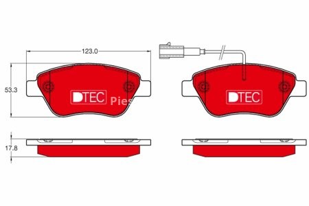 Set plăcuțe frână TRW, din ceramică, față, pentru: ALFA ROMEO MITO; FIAT 500, 500 C, FIORINO/MINIVAN, GRANDE PUNTO, LINEA, PANDA, PUNTO, PUNTO EVO, PUNTO EVO/HATCHBACK 0.9-1.4LPG 06.05-