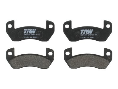 Set plăcuțe frână TRW, spate, pentru: AIXAM 500, A.721, A.741, A.751 0.4D/0.5D 12.97-