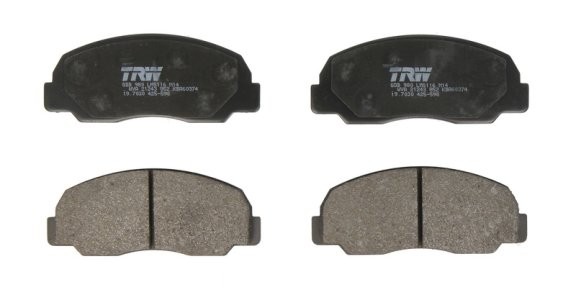 Set plăcuțe frână TRW, față, pentru: DAIHATSU FEROZA, ROCKY, WILDCAT/ROCKY; MAZDA B-SERIE 1.6/2.0/2.8D 02.77-12.99 3