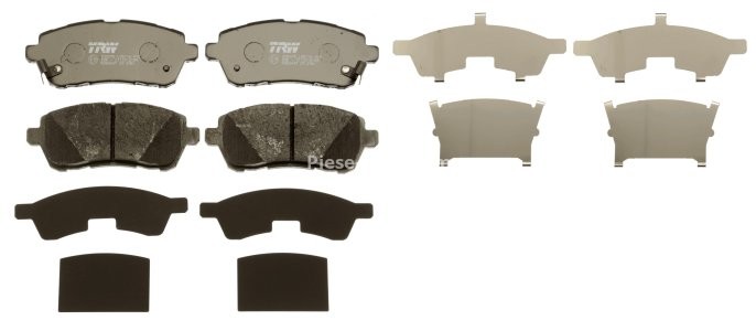 Set plăcuțe frână TRW, față, pentru: DAIHATSU MATERIA, SIRION; FORD FIESTA VI; MAZDA 2; SUBARU JUSTY IV; SUZUKI BALENO, SWIFT IV, SWIFT V 1.0-1.6D 01.05- 3