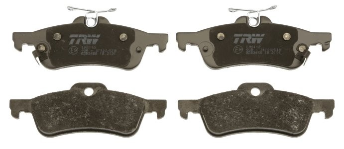Set plăcuțe frână TRW, spate, pentru: DAIHATSU CHARADE VIII; TOYOTA YARIS, YARIS/HATCHBACK 1.0-1.8 08.05- 3